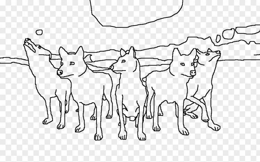 Dog WolfQuest Pack Hunter Coloring Book PNG