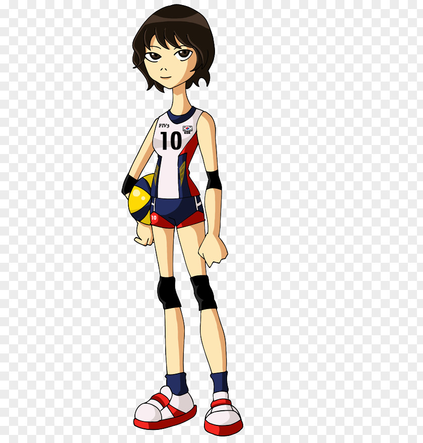 Cartoon Volleyball South Korea Women's National Team Fan Art Athlete PNG