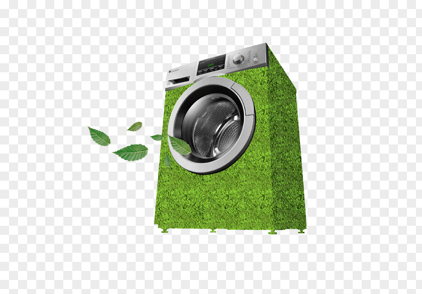 Environmentally Friendly Washing Machine Icon PNG