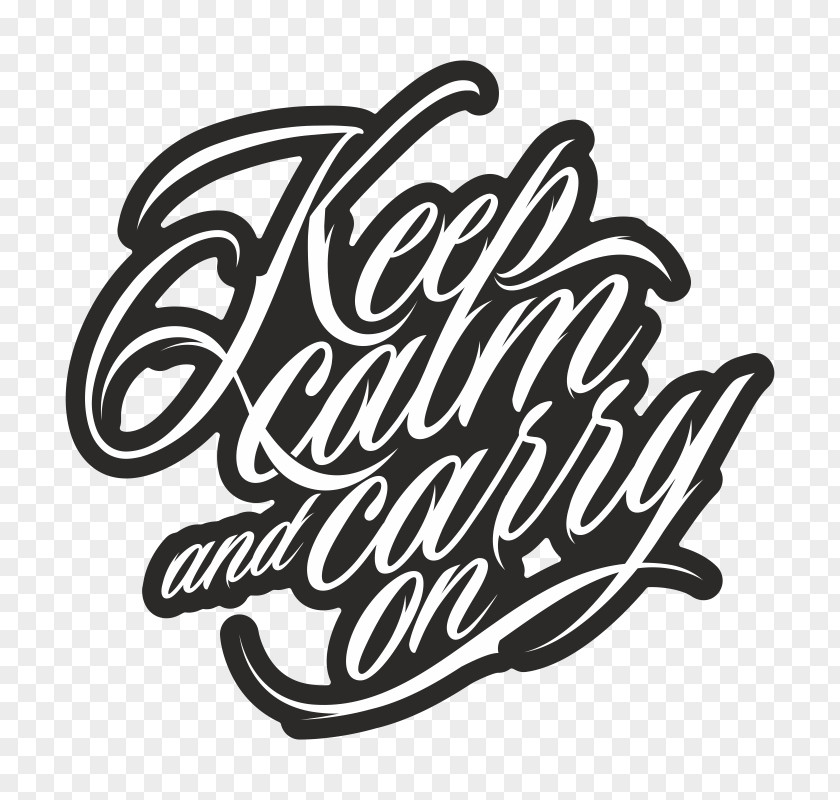 Keep Calm And Carry On Mockup Logo Computer .de PNG
