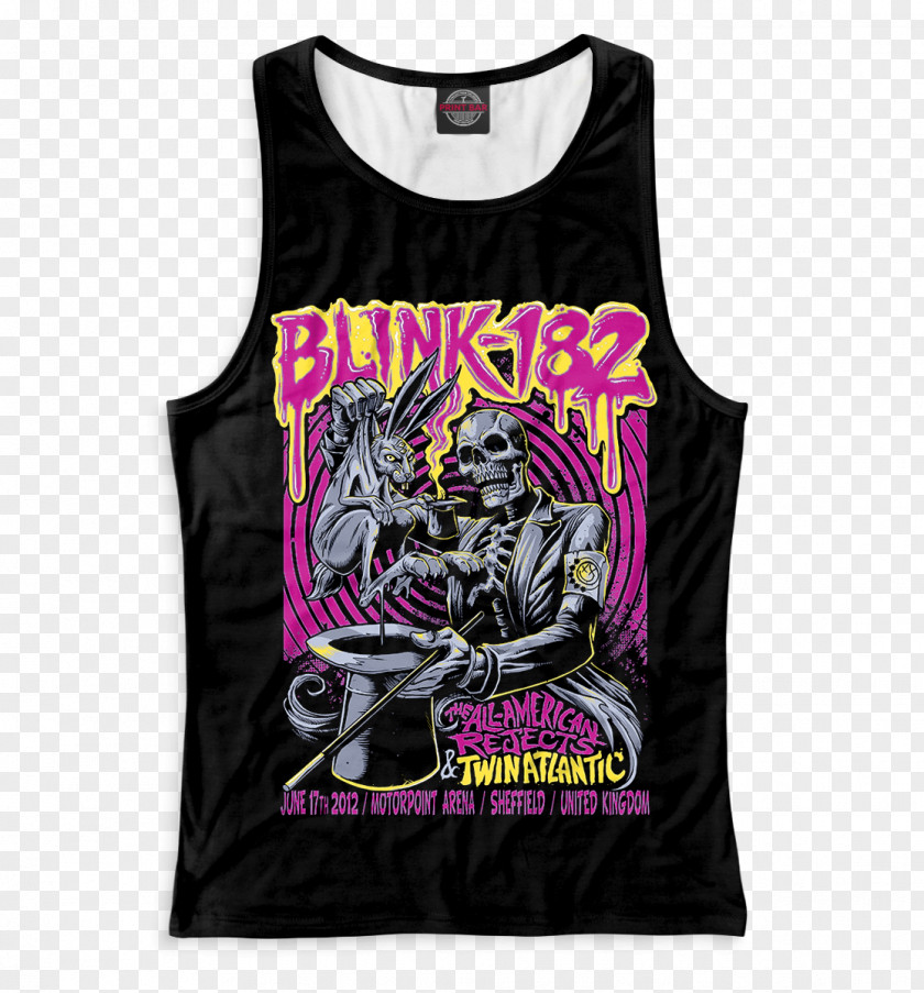 T-shirt Hoodie Clothing Sleeveless Shirt Blink-182 PNG