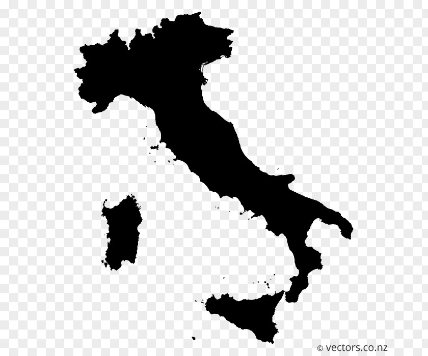 Blank Vector Italy Map Royalty-free PNG