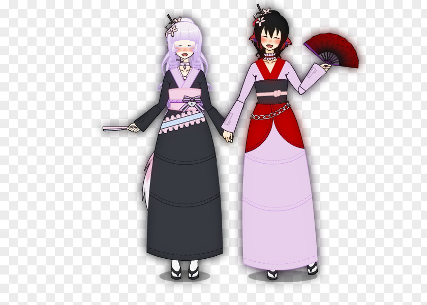 Japanese Doll Kimono DeviantArt Work Of Art Costume Pin PNG