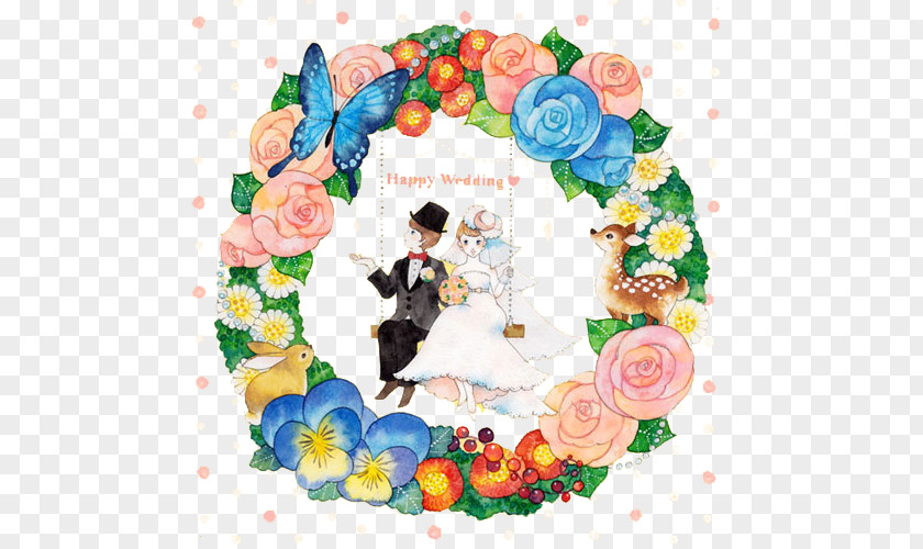Wedding Wreaths Floral Design Bridegroom PNG