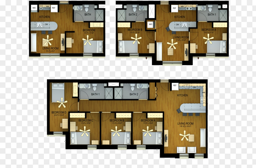 Dormitory Bed Facade Floor Plan Property Schematic PNG