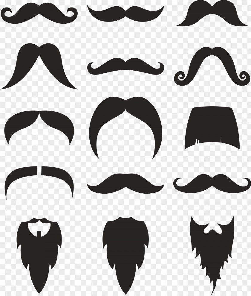 Fancy Beard Hipster Clip Art PNG