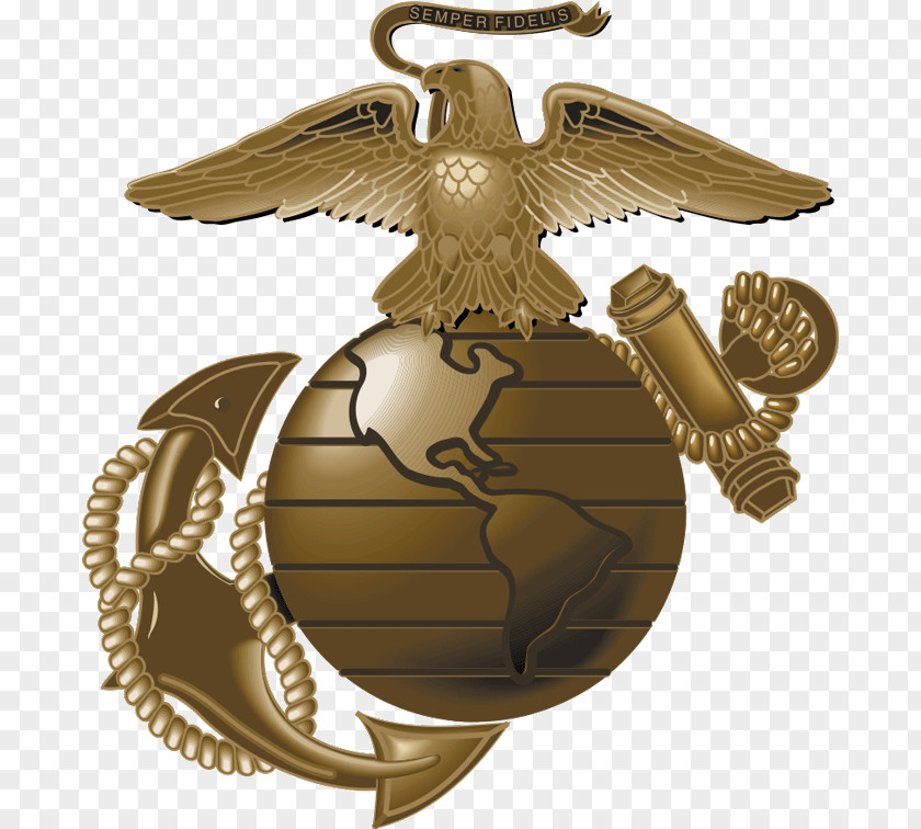 Military Eagle, Globe, And Anchor United States Marine Corps Semper Fidelis PNG