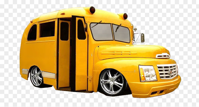School Bus Yellow Car Lowrider PNG