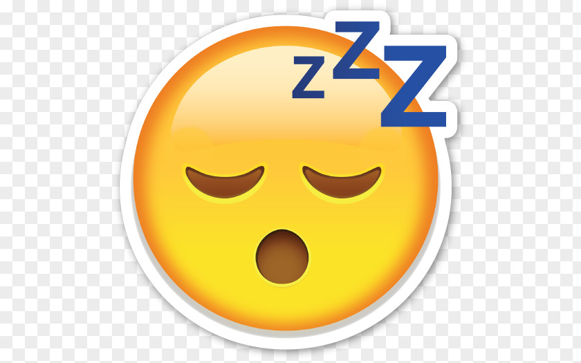 Smiley Emoji Sleep Sticker Emoticon Kaomoji PNG