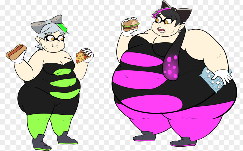 Splatoon Adipose Tissue Fat Weight Gain Art PNG