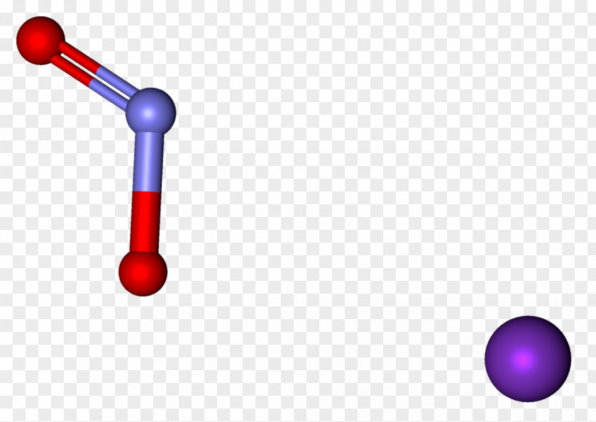 Stick Potassium Nitrite Nitrogen Dioxide Ball-and-stick Model PNG