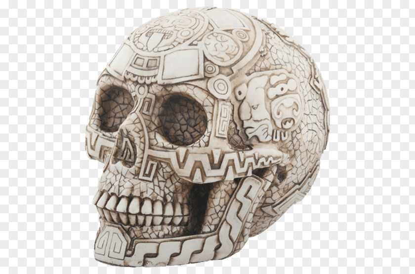 Aztec Skull Calavera Figurine Sculpture The Evolution Store PNG