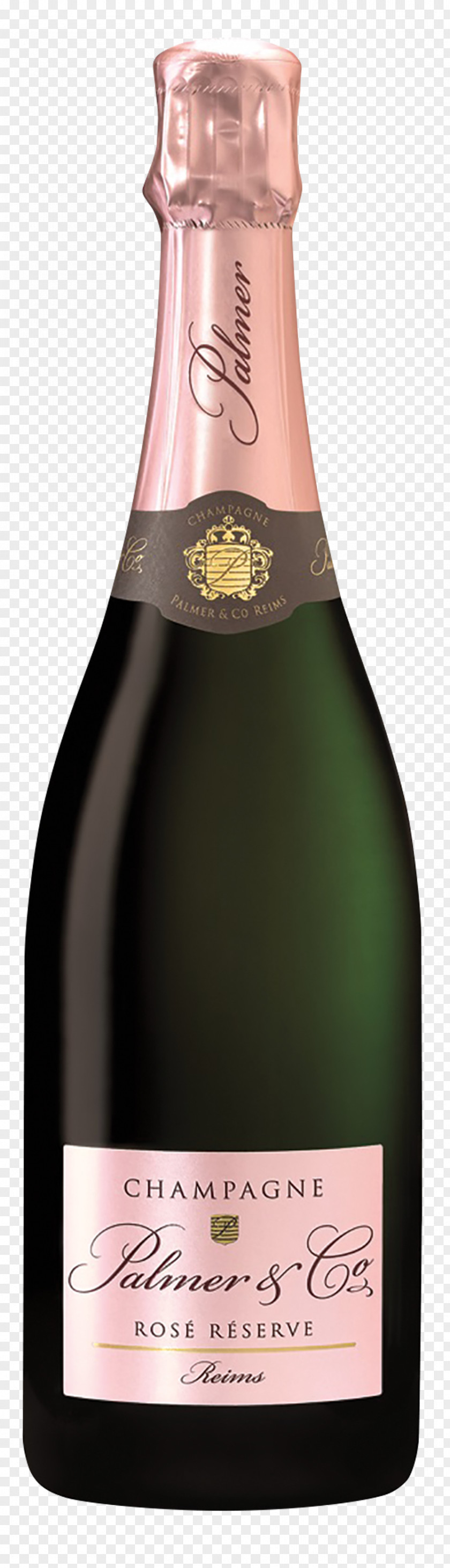 Champagne Palmer & Co Rosé Wine Côte Des Blancs PNG