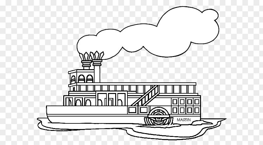 Free Steamboat Cliparts Belle Of Louisville University Mississippi River Coloring Book Clip Art PNG