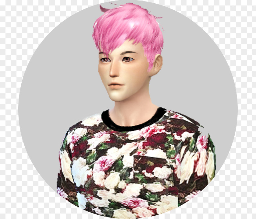 Hair Coloring Human Color Pink M PNG