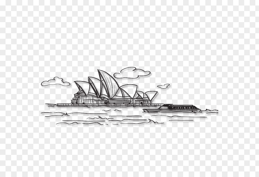 Sydney Opera House London Illustration PNG