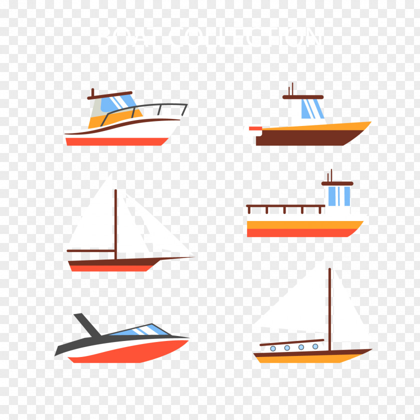 Vector Fast Yacht Clip Art PNG
