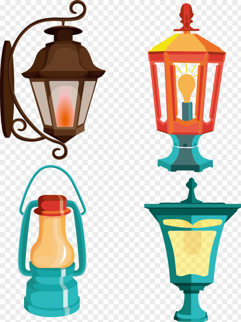 All Kinds Of Street Lights Light Lamp PNG