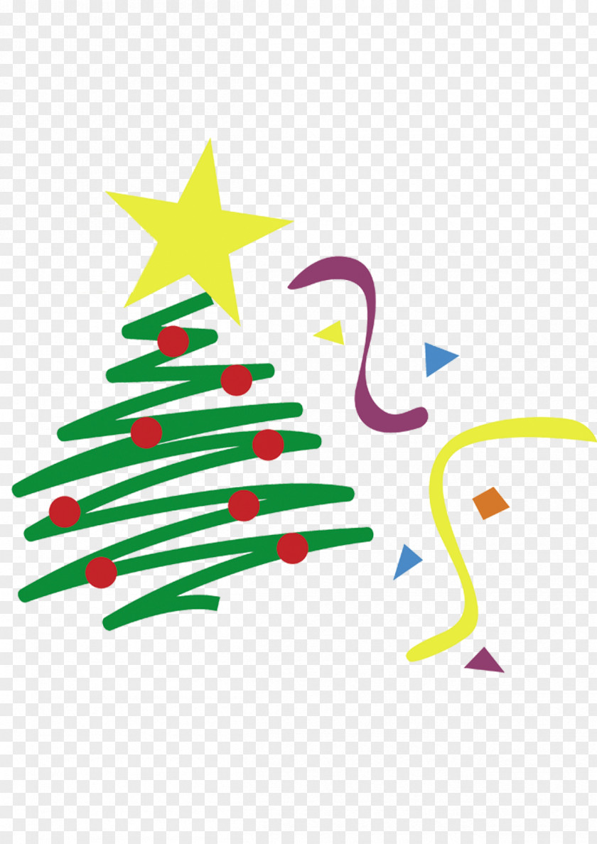 Cartoon Christmas Tree Drawing Clip Art PNG