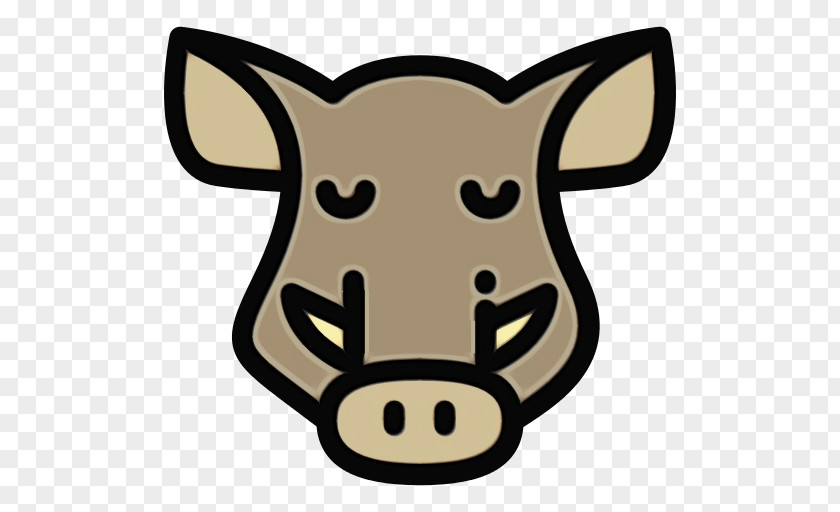 Livestock Suidae Pig Cartoon PNG