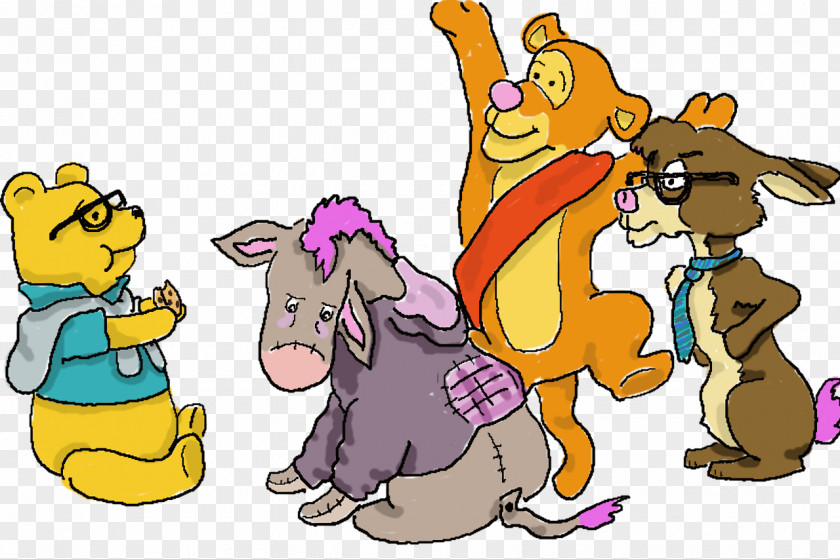 Winnie The Pooh Eeyore Tigger Character Fiction PNG