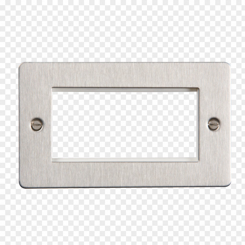 Angle Nickel Rectangle Brushed Metal PNG