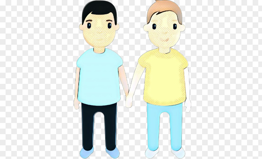 Animation Holding Hands Happiness People PNG