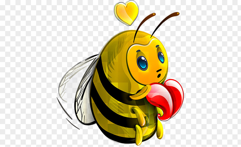 Cartoon Bee Q-version ICO Icon PNG