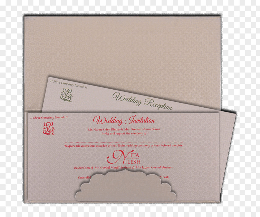 Ceremony Invitation Paper Font PNG