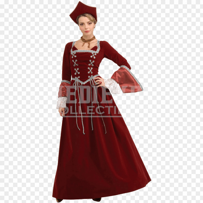 Dress Renaissance Costume Clothing Gown PNG