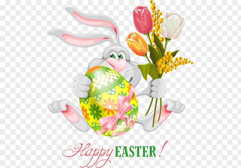 Easter Bunny Egg Rabbit Illustration PNG