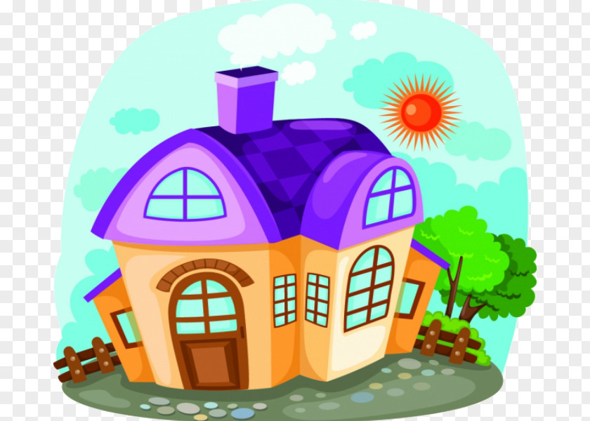 House Vector Graphics Cartoon Image Illustration PNG