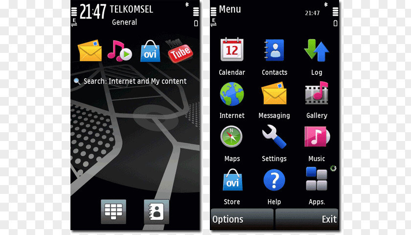 Mobile Phone Theme Nokia 5530 XpressMusic X6-00 5233 PNG