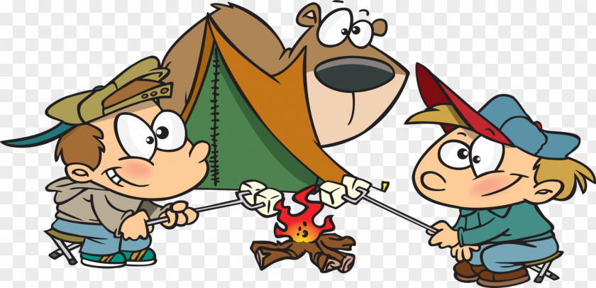 Campsite S'more Camping Cartoon Clip Art PNG
