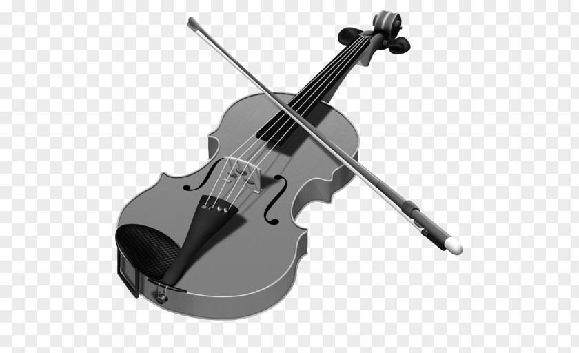 Gray Violin Clip Art PNG