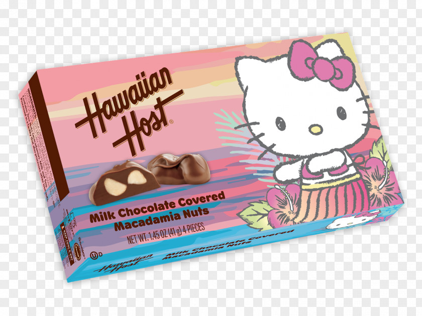 Hello Kitty Hula Hawaii Chocolate Bar Box PNG