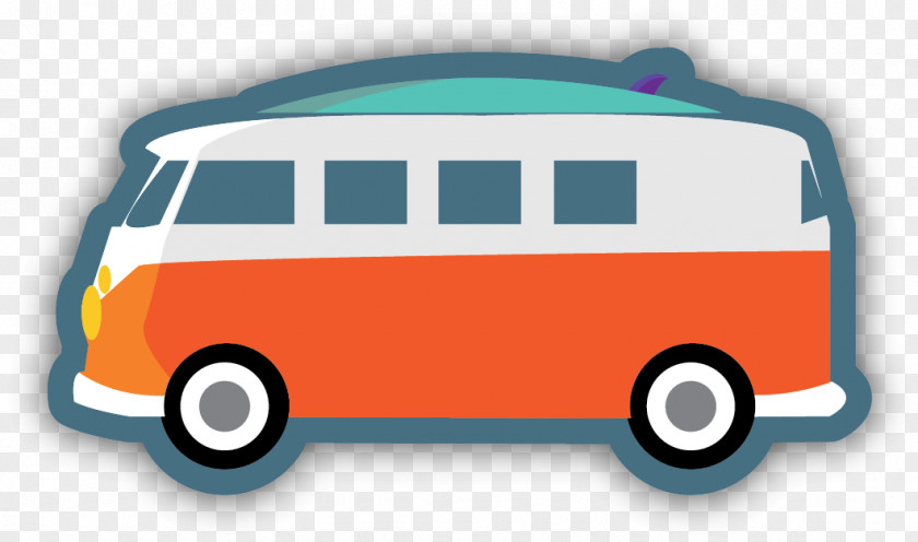 Public Transport Minibus Bus Cartoon PNG