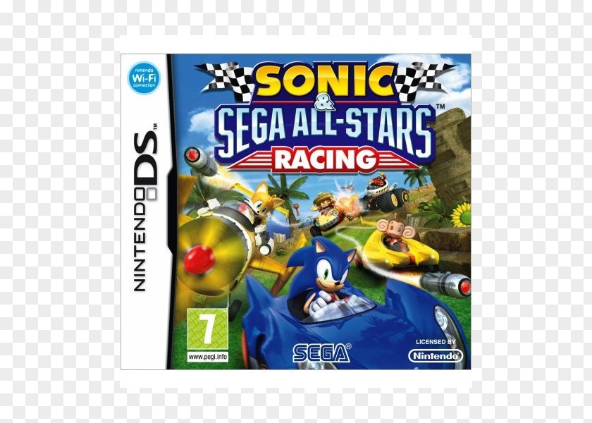 Sonic Sega Allstars Racing & All-Stars Transformed Wii SegaSonic The Hedgehog 2 PNG