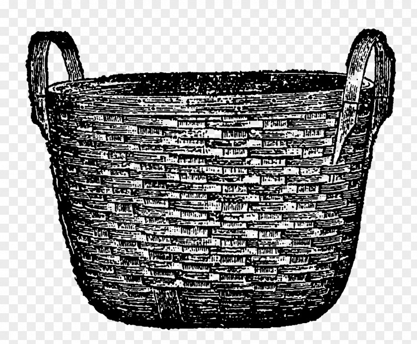 Wood Basket Monochrome Photography White PNG