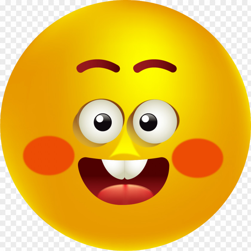 Happy Big Yellow Face Smiley Test Android Emoticon PNG