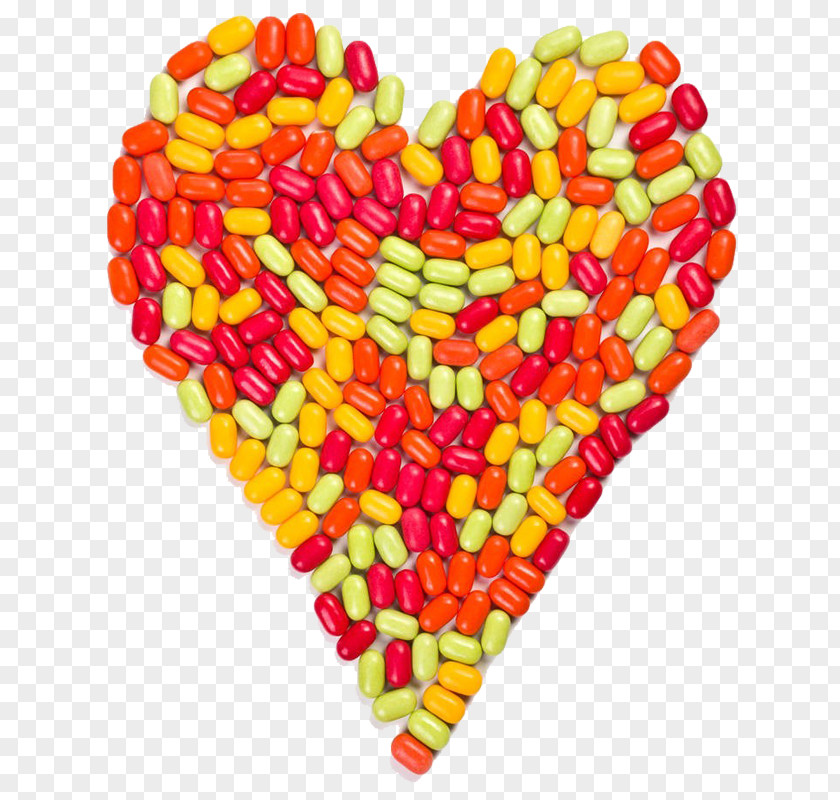 Heart-shaped Candy Particles Jelly Bean Sugar Sweetness PNG