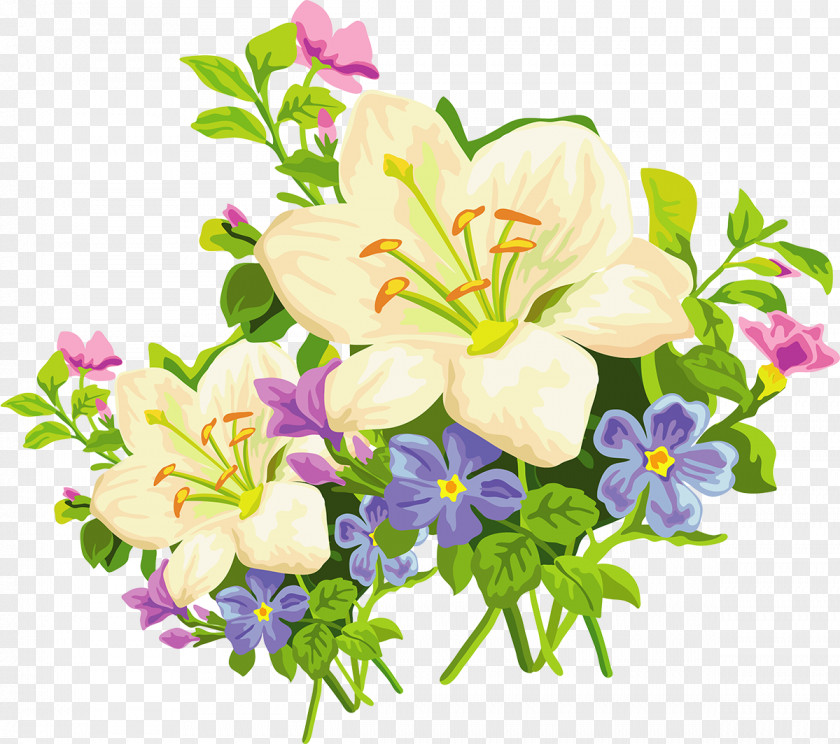 Bouquet Of Flowers Flower Lilium Bulbiferum Arum-lily Clip Art PNG