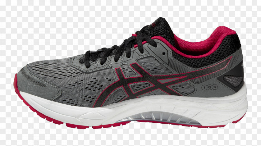 Grey Black Asics Tennis Shoes For Women Gel-Fortitude 7 Running Sports Laufschuh PNG