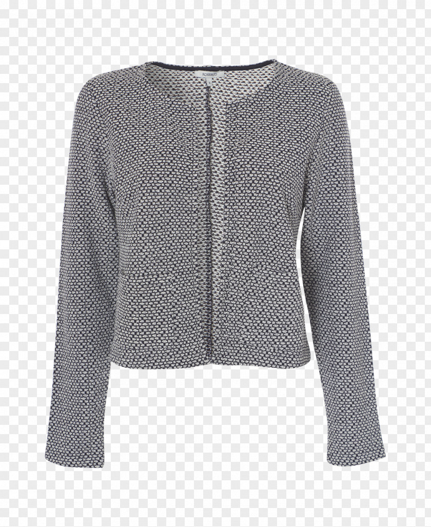 Jacket Cardigan Sleeve Wool Grey PNG