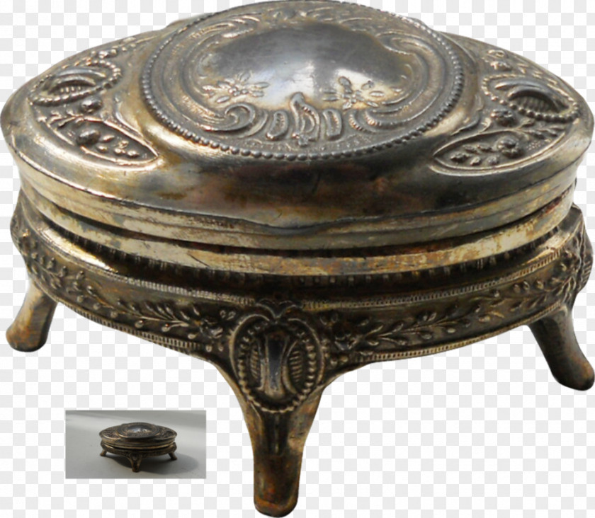Silver Box Bronze Cookware Accessory 01504 Brass Antique PNG