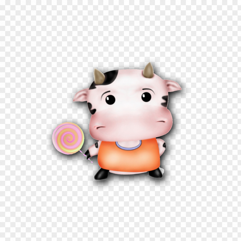 Cartoon Cow Cattle Calf PNG