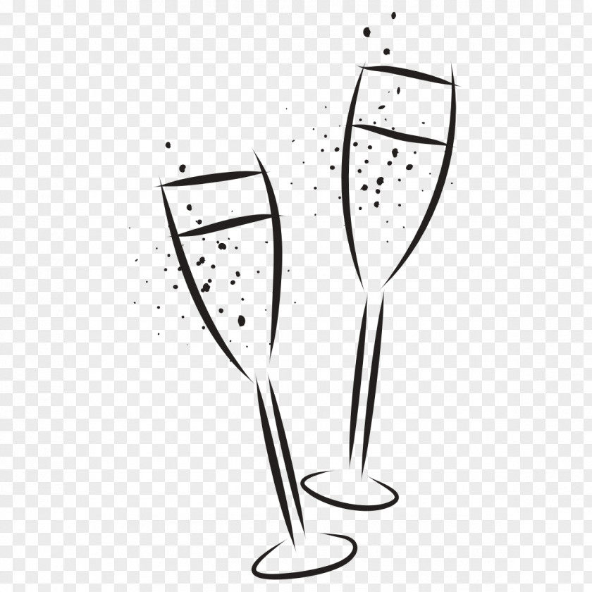 Caterers Graphic Wine Glass Champagne Product Music Pattern PNG