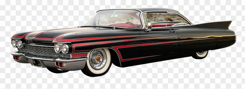 HD Red And Black Retro Classic Cars Cadillac Series 62 Car Coupe De Ville PNG