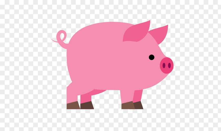 Pink Pig Domestic Download Icon PNG