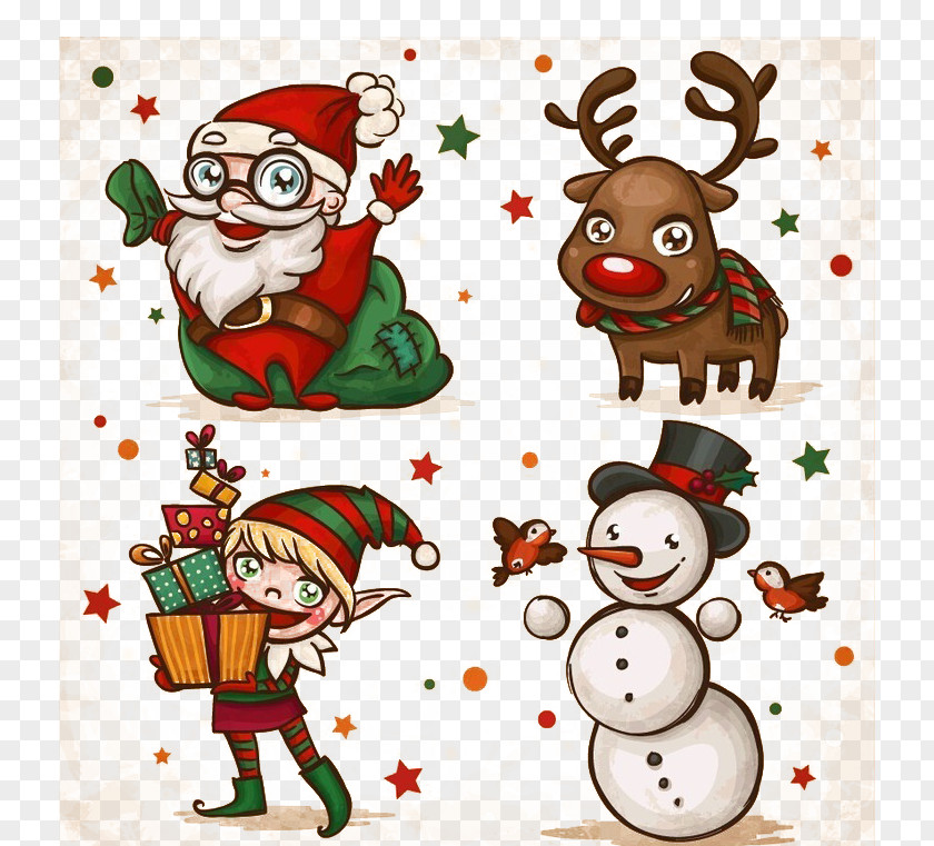 Santa Claus Free Stock Buckle Christmas Card Clip Art PNG